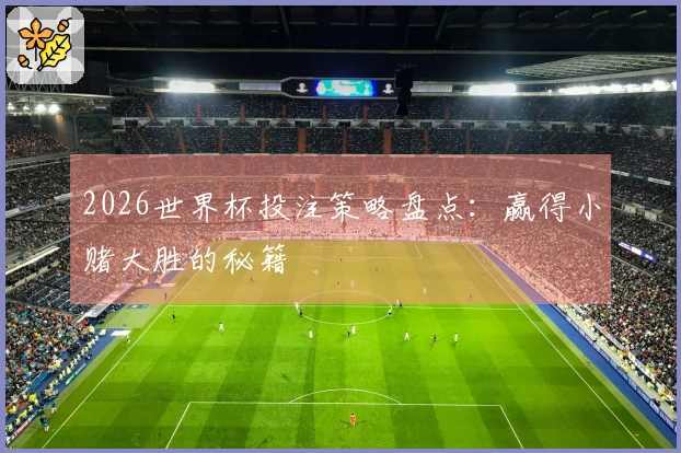 2026世界杯投注策略盘点：赢得小赌大胜的秘籍